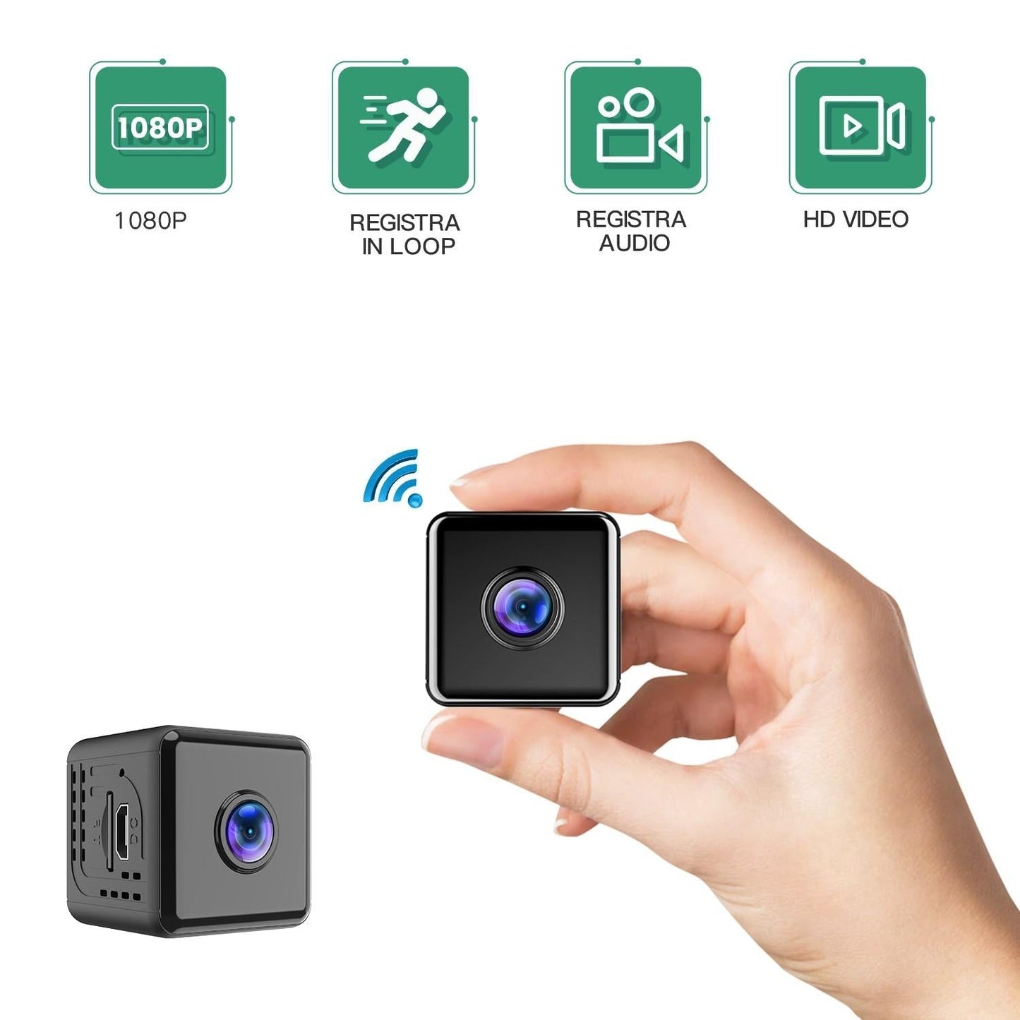 Mini Wireless Ip Camera With Night Vision - W10 Home-1915197096617709569