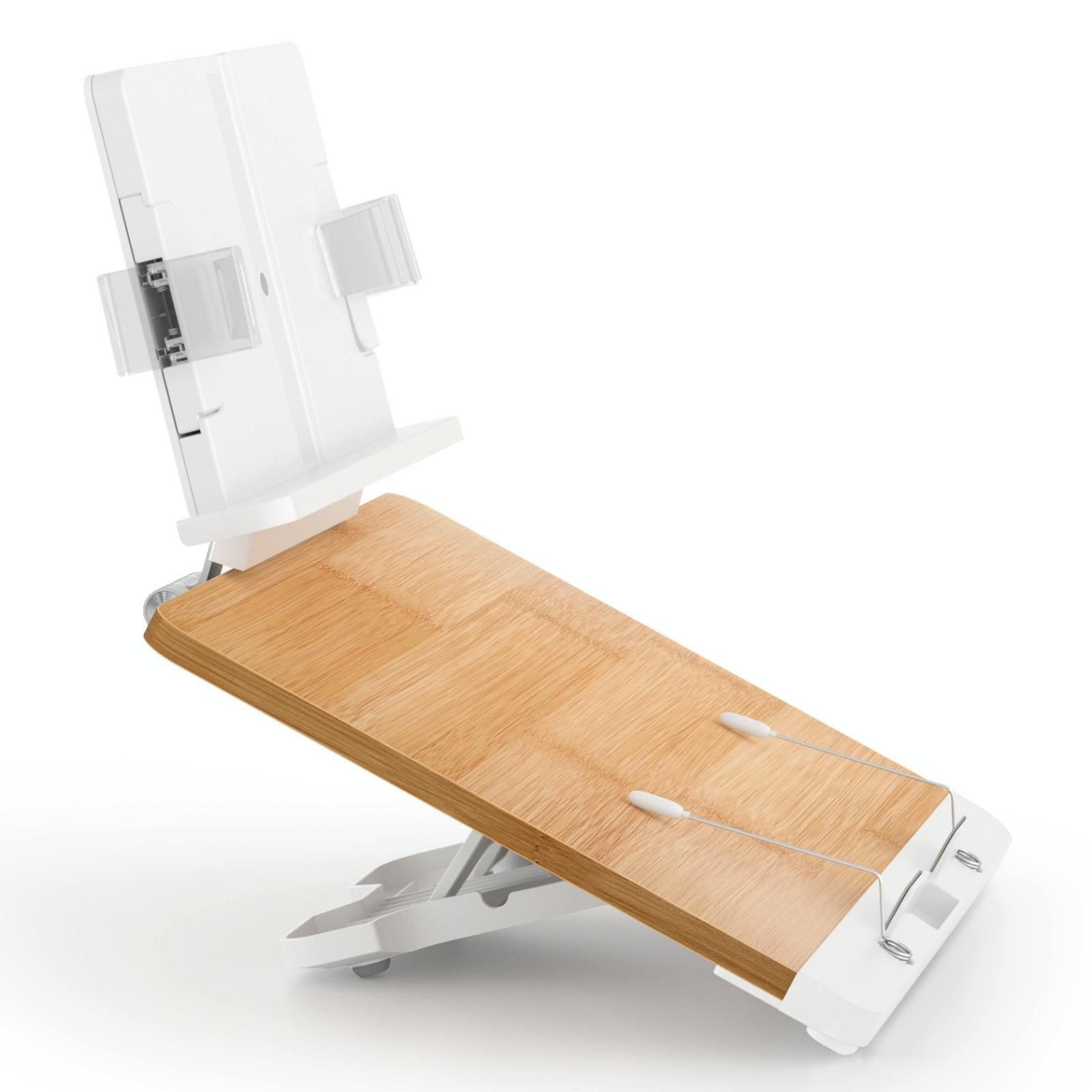 Adjustable Desktop Book Stand With Multi-Angle Clip - Foldable Tablet Holder-1915197662240575489