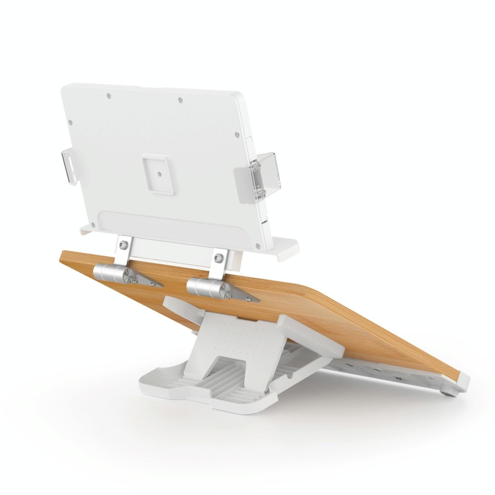 Adjustable Desktop Book Stand With Multi-Angle Clip - Foldable Tablet Holder-1915197662240575490