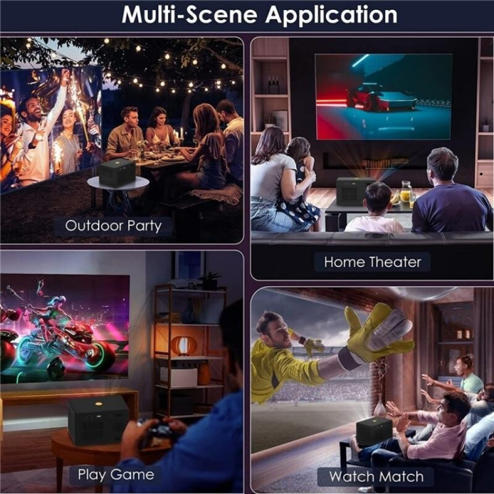 Portable Hd Projector With Media Player - Y7-1915196521381498889