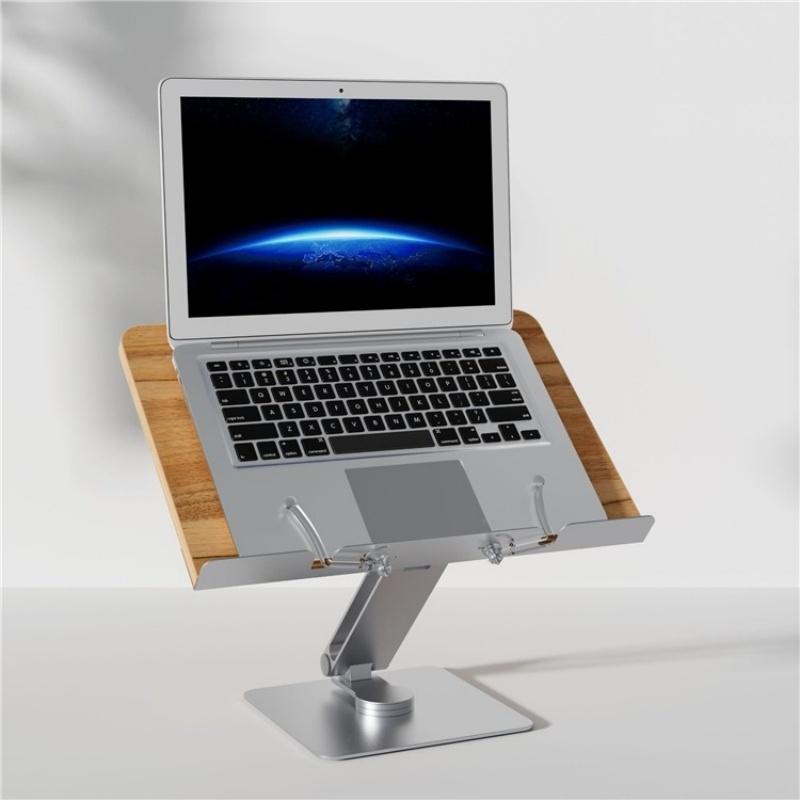360 Degree Rotating Laptop & Book Stand - Adjustable & Hands-Free-1915197939182080001