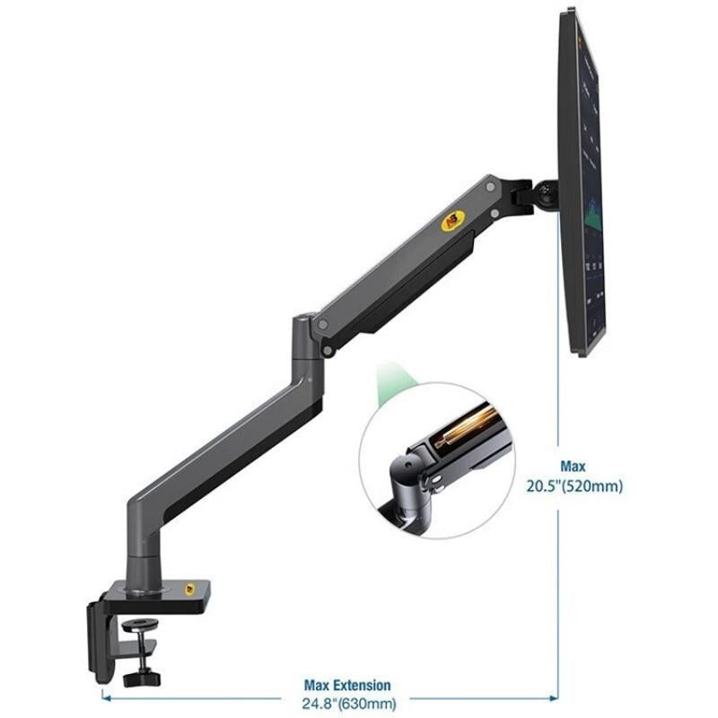 Adjustable Aluminum Monitor Holder - Rotatable 22-40 Inches-1915198054659657730