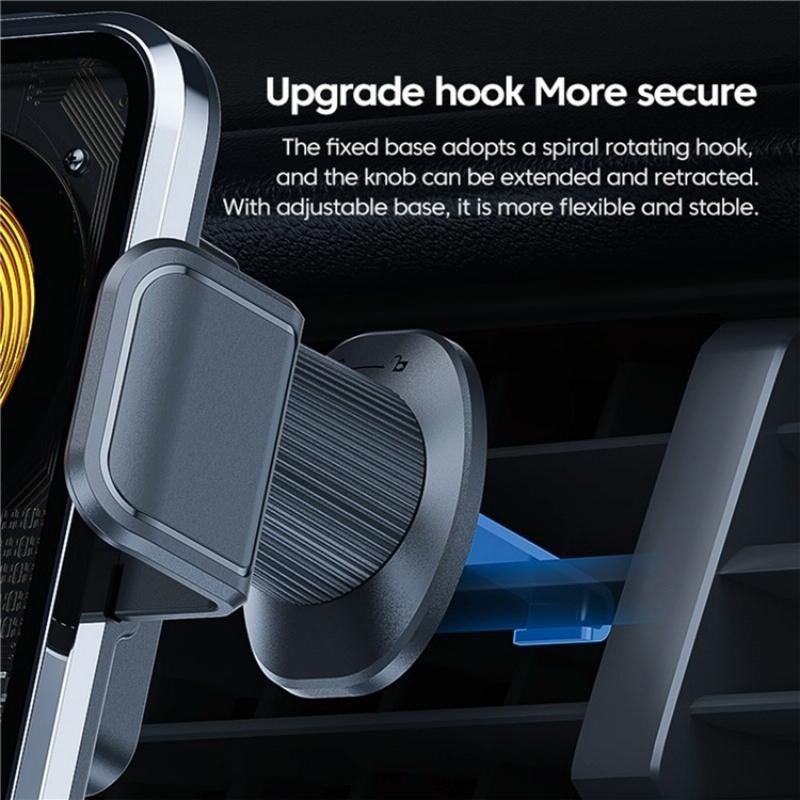 High Power Car Wireless Charger With Phone Bracket - Transparent 66W-1915196964627156997