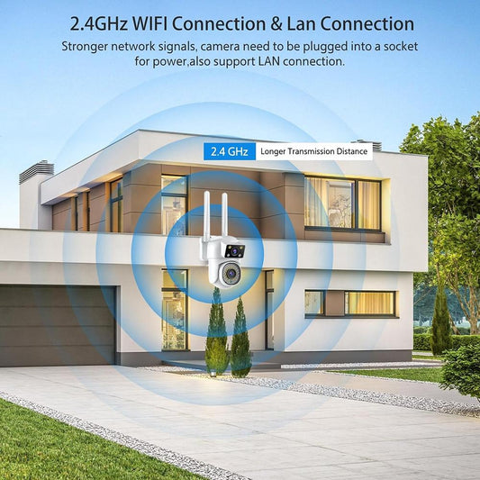 Outdoor Wifi Dual-Lens Camera With Night Vision And Remote Control-1915196517782786049