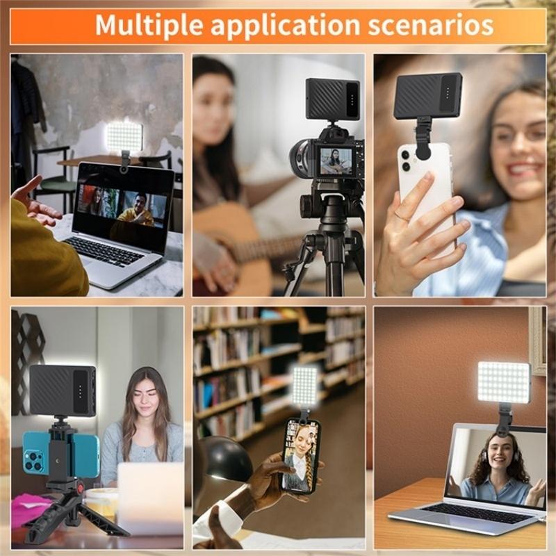 Portable Clip-On Fill Light For Mobile Devices - Three Light Modes-1915197582813040648