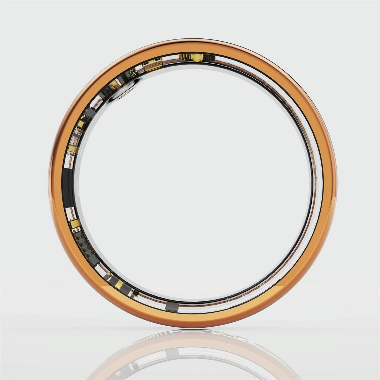 Smart Ring With Heart Rate Blood Oxygen Sleep Monitoring - Rose Gold Size 7-1915196889662361603