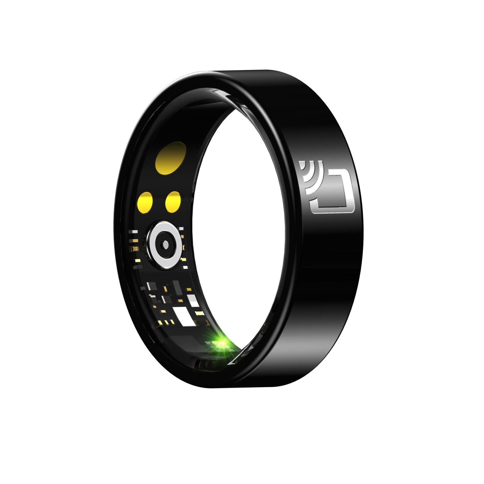 Smart Ring With Heart Rate Blood Oxygen Sleep Monitoring And Multiple Sports Modes - Black Size 9-1915196856862904320