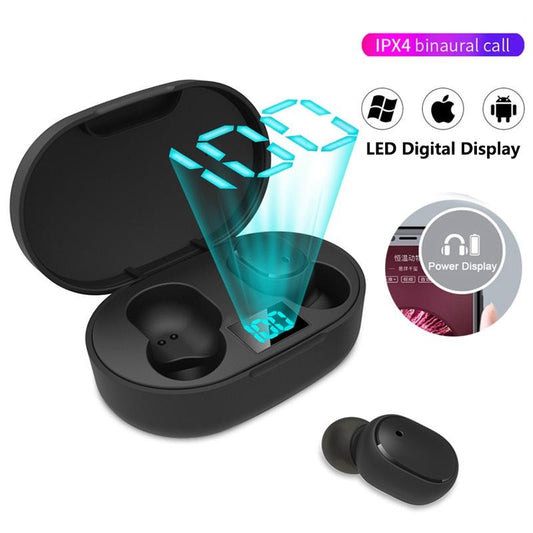 Led Display Waterproof Tws Bluetooth Earbuds-1922443441422340097