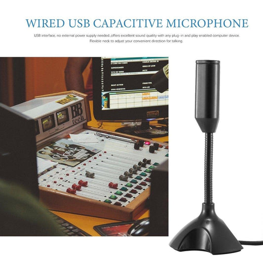 Mini Usb Microphone Stand For Pc Recording-1915196989574877186