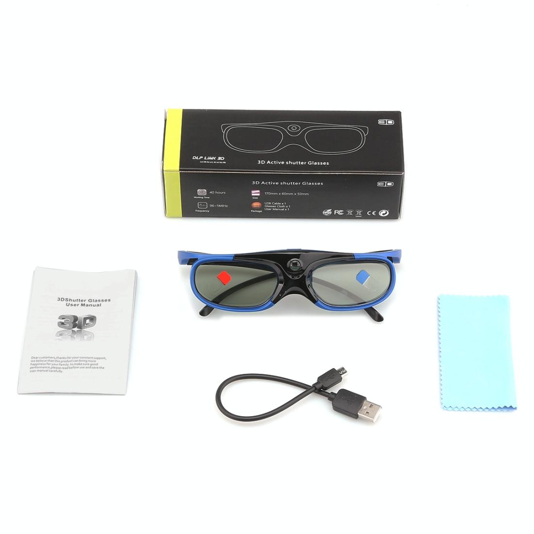 Home Theater 3D Glasses - Active Shutter For Projectors & Tvs-1915197751596027906