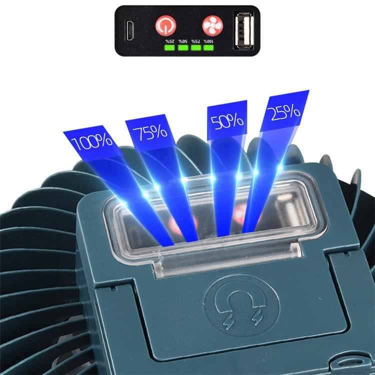 Multi-Function Rechargeable Fan Light For Camping And Live Broadcast-1915198294276050946