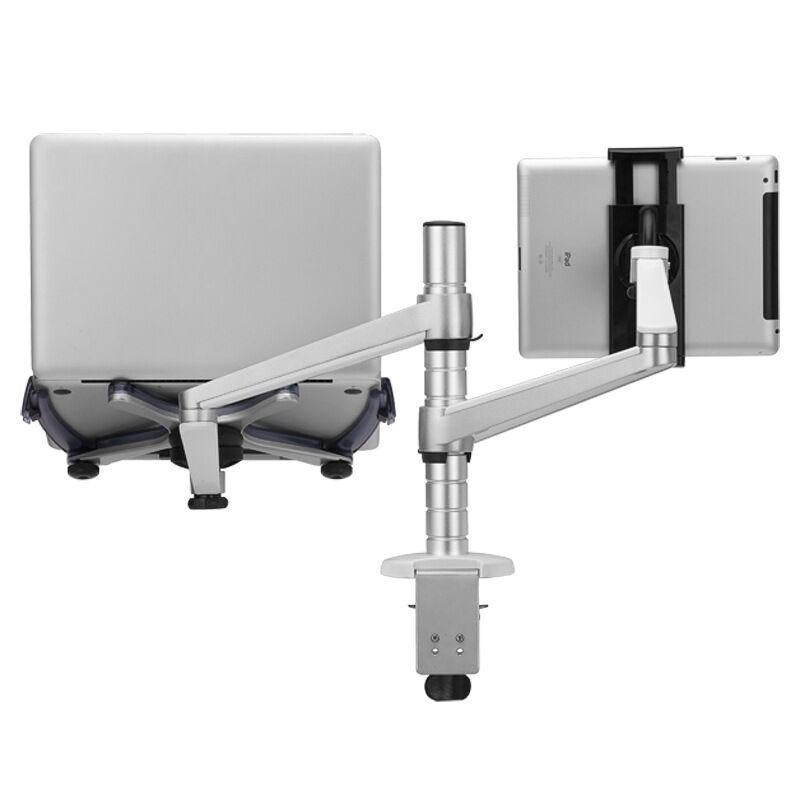 Adjustable Aluminum Double Arm Tablet Stand - Universal Rotation-1915197679273644035