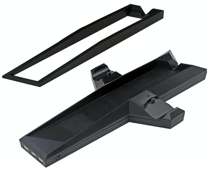 Ps4 Dual Handle Charging Base With Console Radiator - Black-1915197140938919936