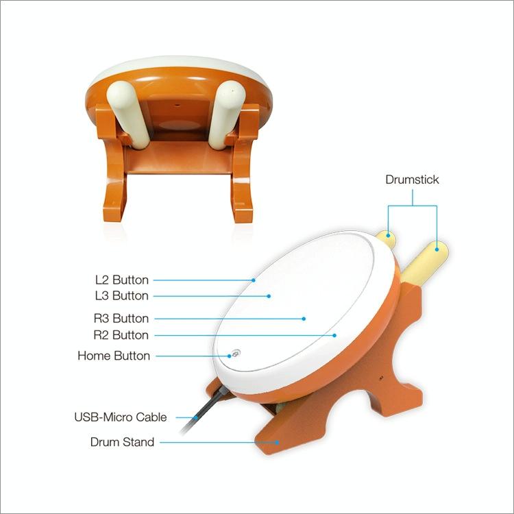 Universal Wired Game Drum For Ps4 / Slim / Pro - Taiko Game-1922443394852982786