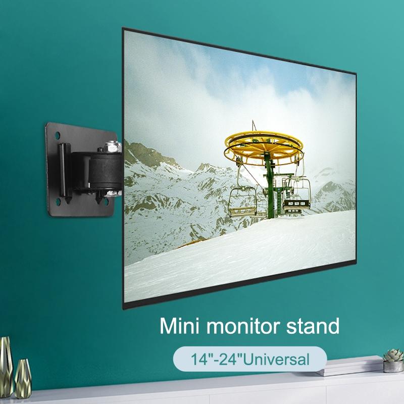 Universal Tv Monitor Stand - 5 Pcs Vertical Display Hanger - Simple & Compact - Black-1915196939503276036