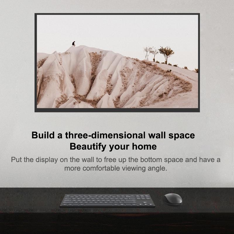 Universal Tv Monitor Stand - 5 Pcs Vertical Display Hanger - Simple & Compact - Black-1915196939503276037