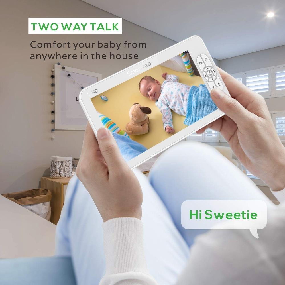 7 Wireless Baby Monitor With Temperature Monitor And 2-Way Audio-1915197959969050627