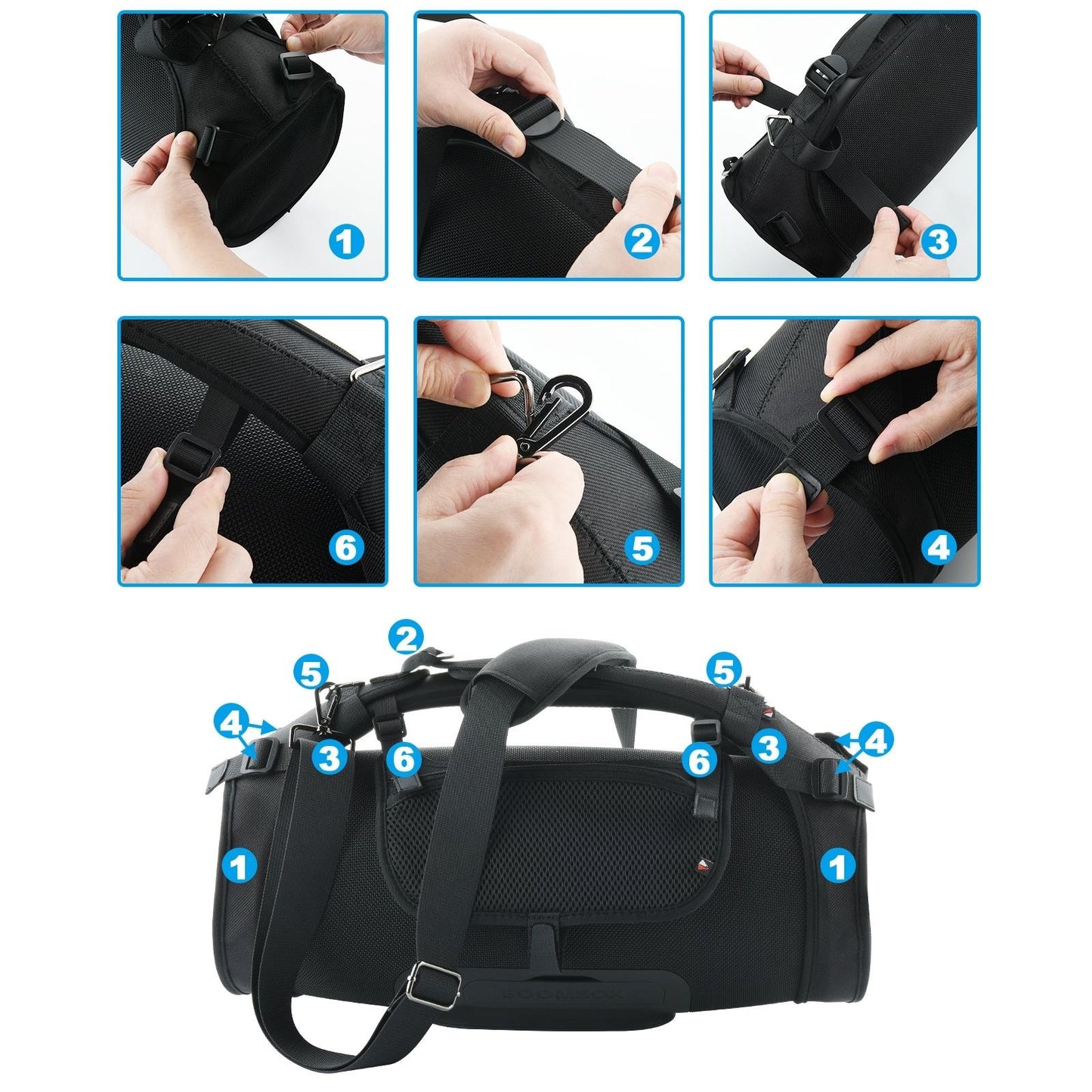 Single Shoulder Strap Case & Phone Bag Set For Jbl Boombox - Bluetooth Speaker-1922443432975011842