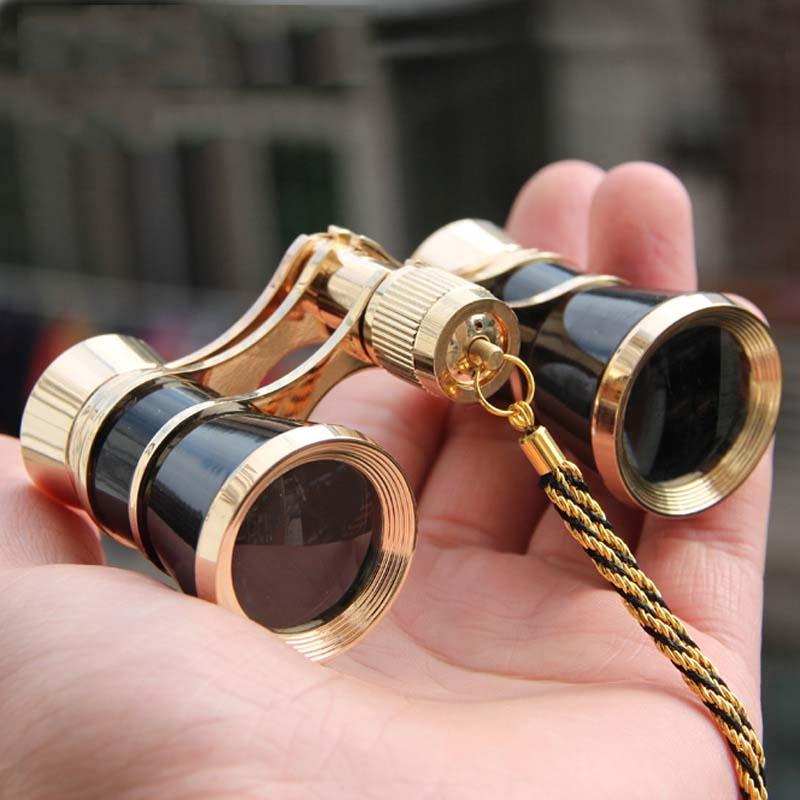Classical Ladies Binoculars For Drama Watching With Chain - 3X25Mm Black-1915196514381205508
