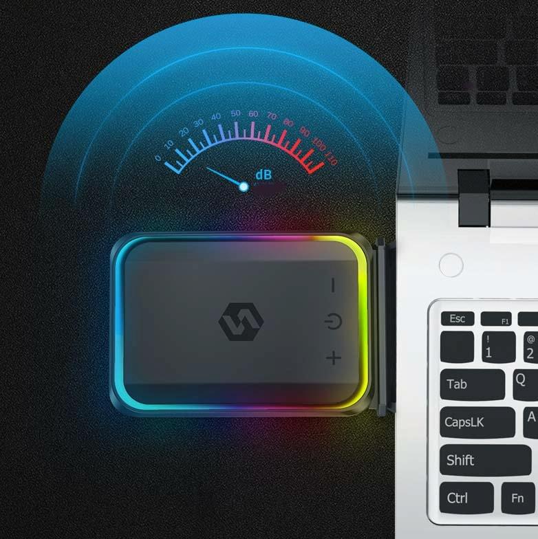 5V Colourful Laptop Exhaust Fan - Efficient Cooling-1915198259220058117