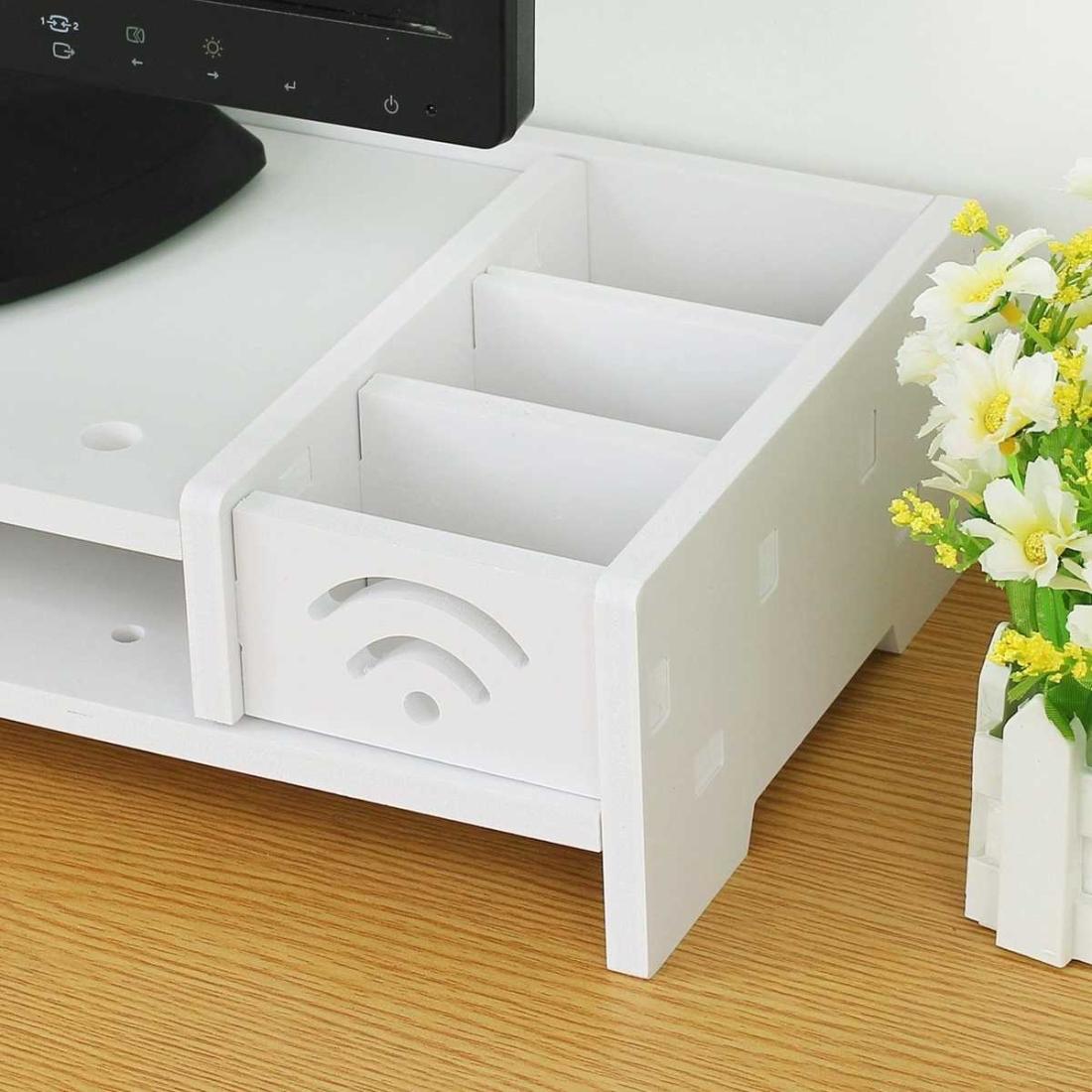 Versatile Desktop Monitor Stand - Sturdy Wood Riser For Laptop Notebook Tv-1915197919238164486