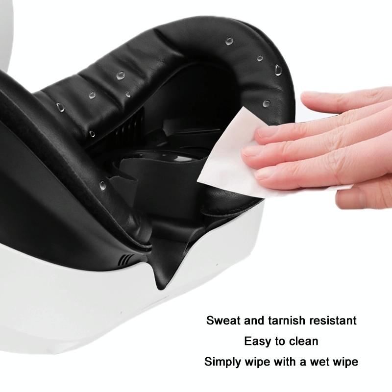 Blackout Sweat Face Cover With Magnetic Closure - Pico 4 Sponge Leather-1915197389631787011