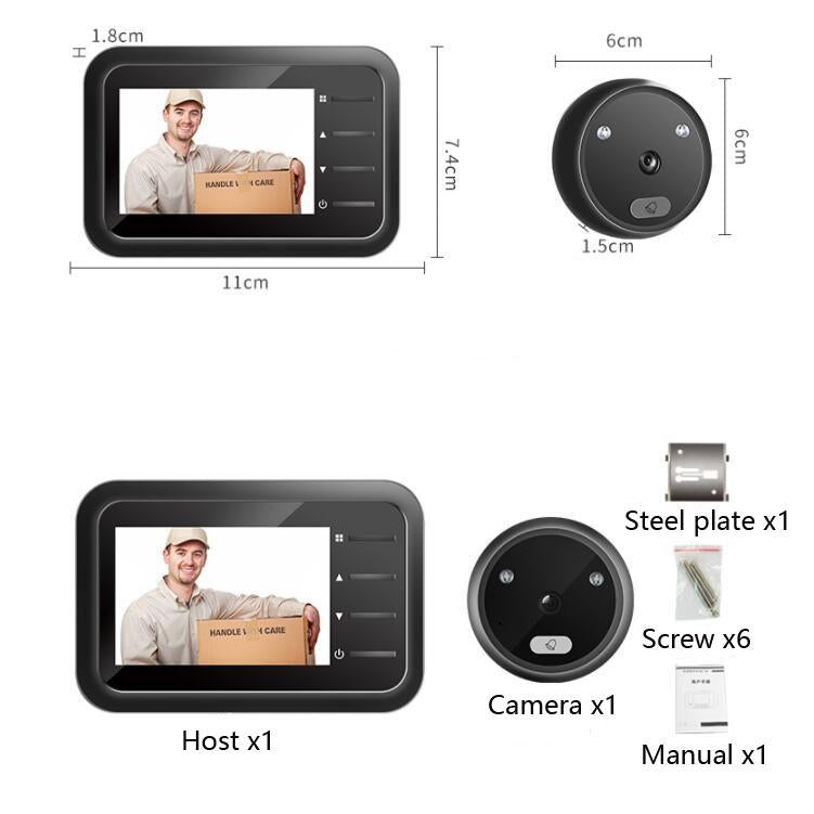 Smart Cat Eye Video Doorbell - 2.4 Hd Electronic Home-1915198381966364675