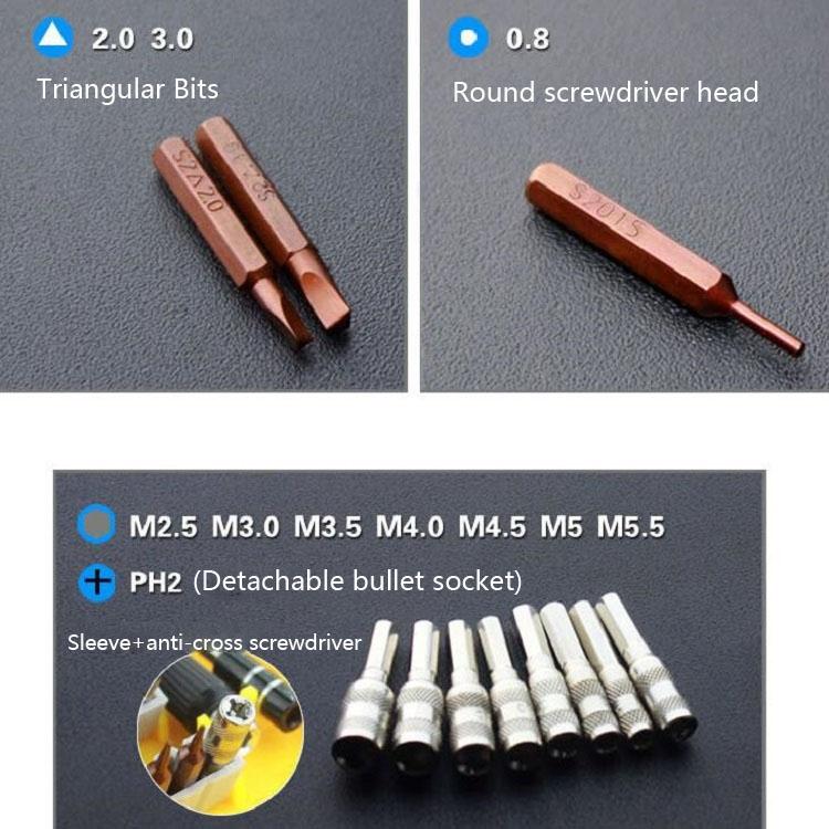 60-Piece Mobile Phone & Notebook Repair Tool Kit With Phillips Screwdriver-1915196961498206212