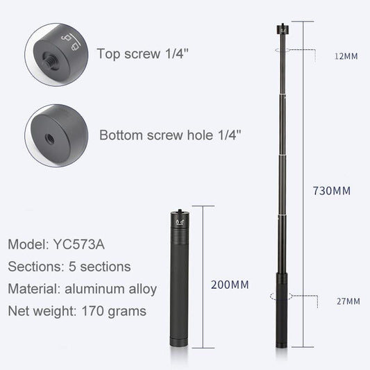 Feiyu G5 / Spg / Wg2 Gimbal Extension Rod For Dji Pocket / Pocket 2 - Stabilizer-1915198324357599233