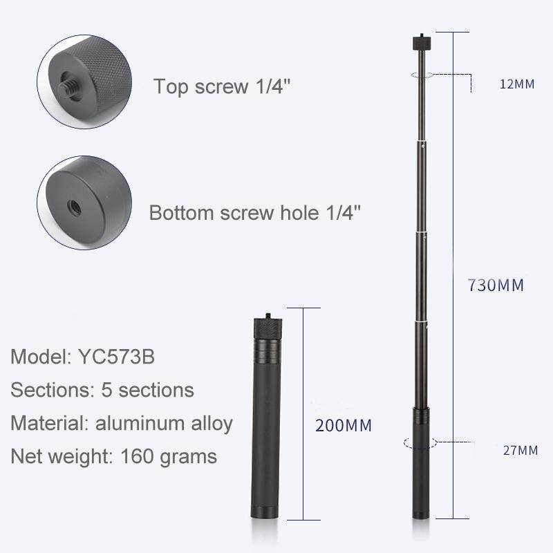 Stabilizing Extension Rod For Feiyu G5 / Spg / Wg2 Gimbal And Dji Pocket / Pocket 2-1915198137174200321