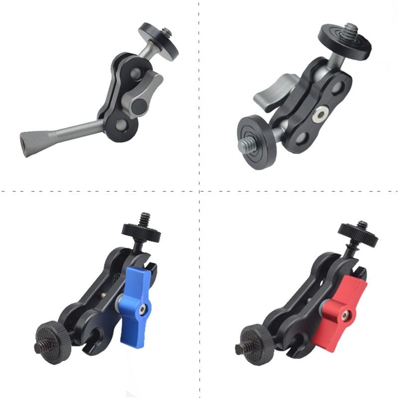 Yj Magic Arm Bracket Mount With 1 / 4 Inch Ball Head - Gun Gray-1915198272901877763