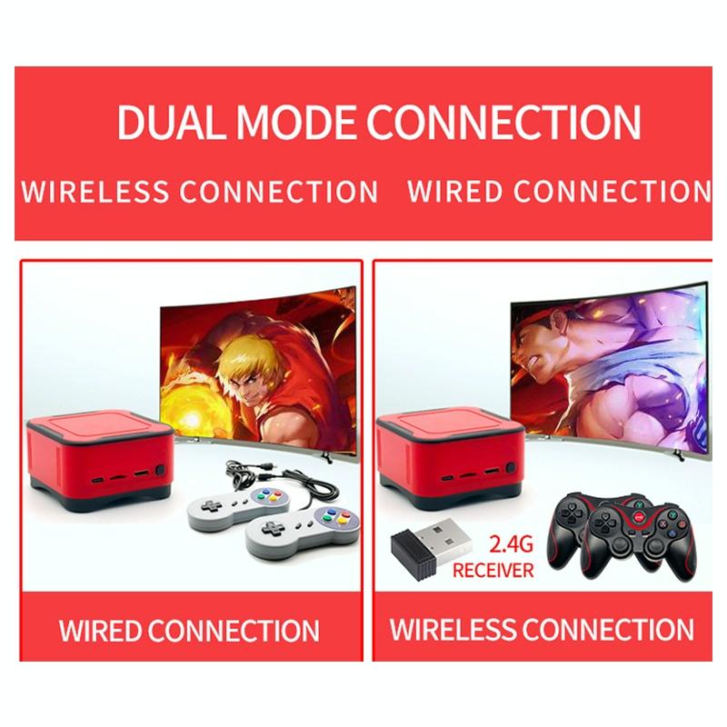 Mini Cube Arcade Console With 64G Tf Card & Controllers - Hd Tv Support-1915197617181167624