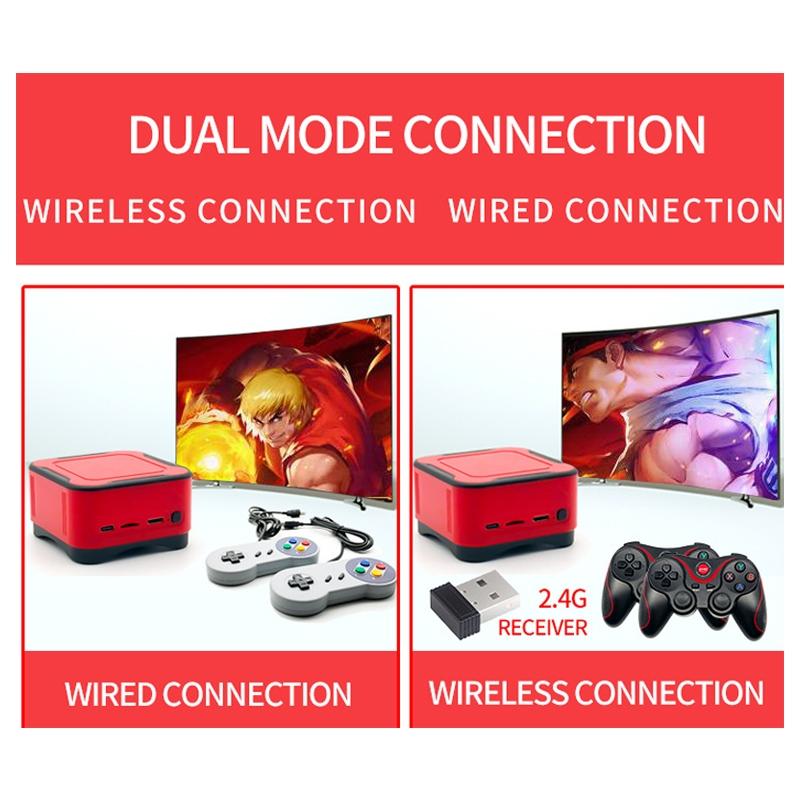 Mini Cube Arcade Console With 2.4G Controllers - 64G Tf Card Support-1915197261776818184