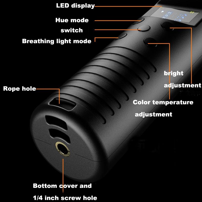 Adjustable Temperature Light Stick - Rgb Colourful 3000K-6500K-1915198260620955653
