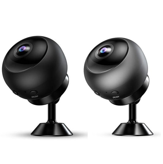 Small Wireless Security Camera With Night Vision - 1080P 5Ghz Remote - Matte Black-1915196685970182145