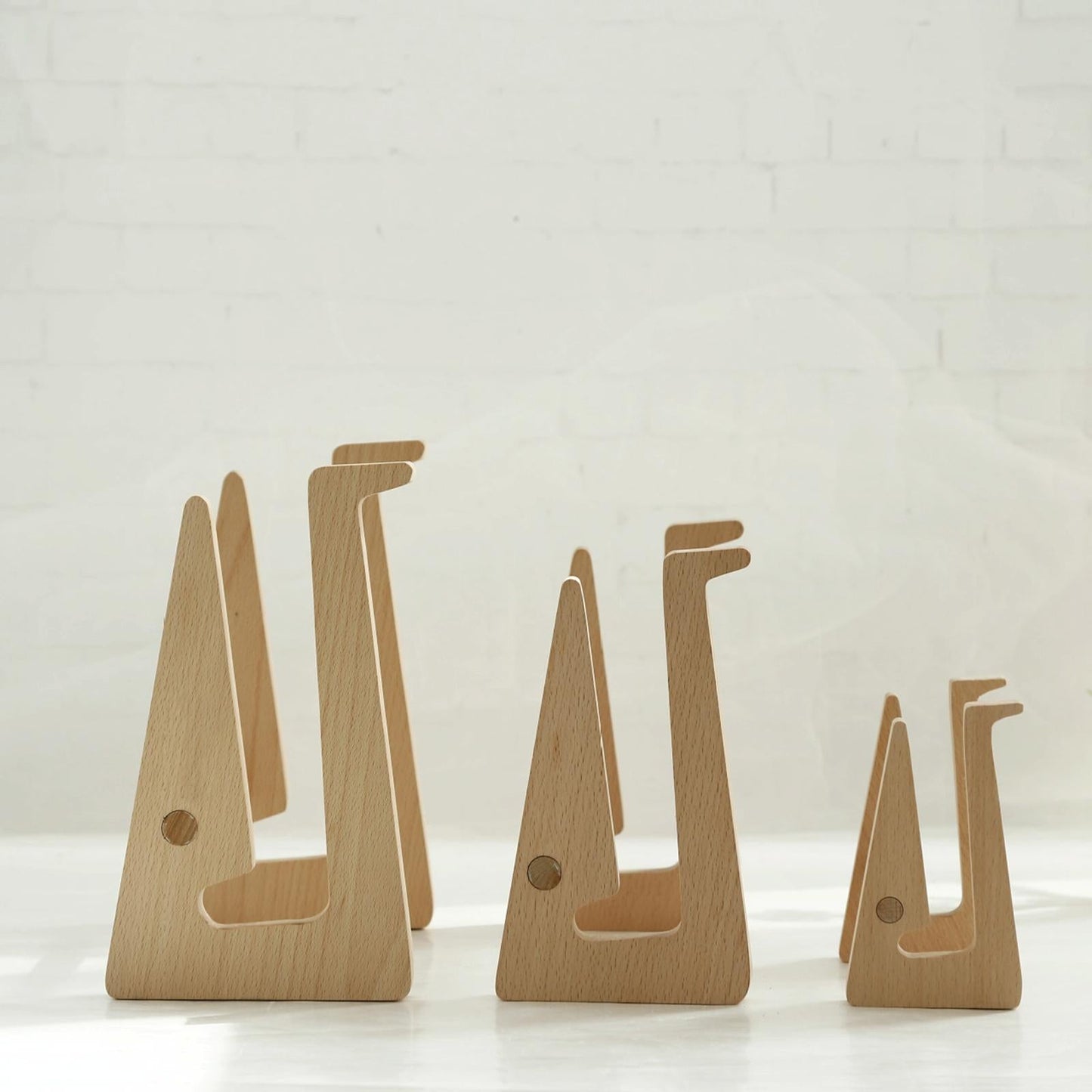 Bamboo Wood Desktop Storage Rack For Computers And Tablets-1915198316099014657