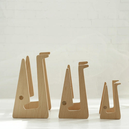 Bamboo Wood Desktop Storage Rack For Computers And Tablets-1915197981548744705