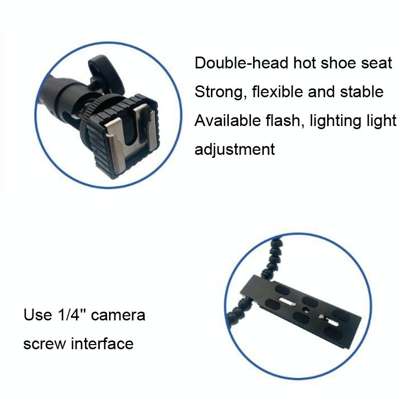 Adjustable Dual Arm Flash Bracket Mount For Hot Shoe-1915197659723993092