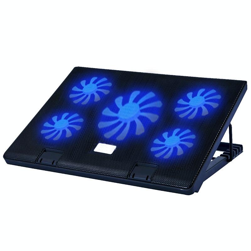 5-Fan Laptop Cooler With Adjustable Speed-1915196871383584768