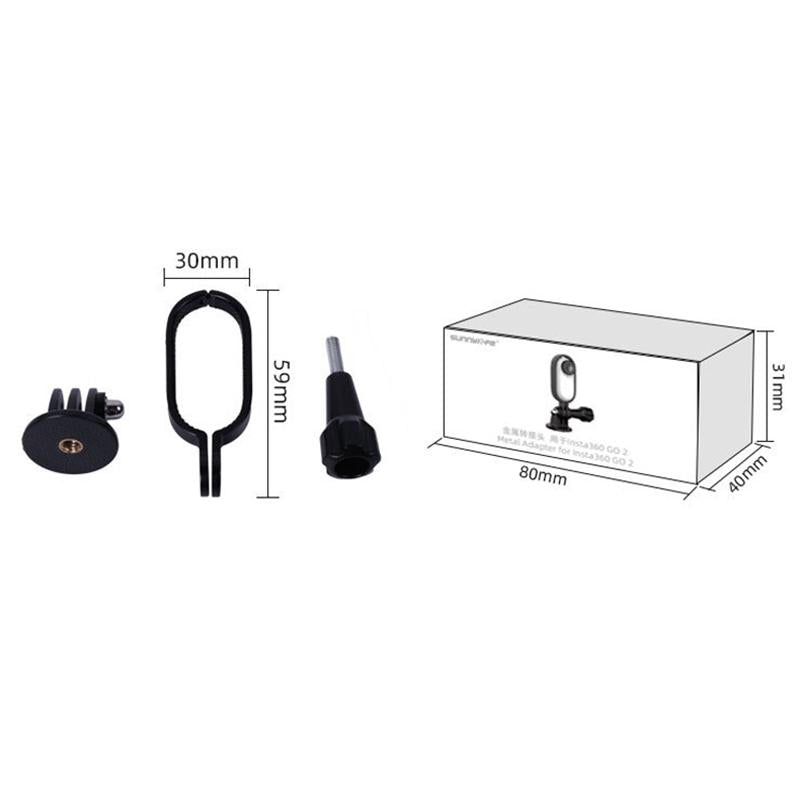 Insta360 Go Metal Frame With 1 / 4 Adapter And Screw-1915198308142419974