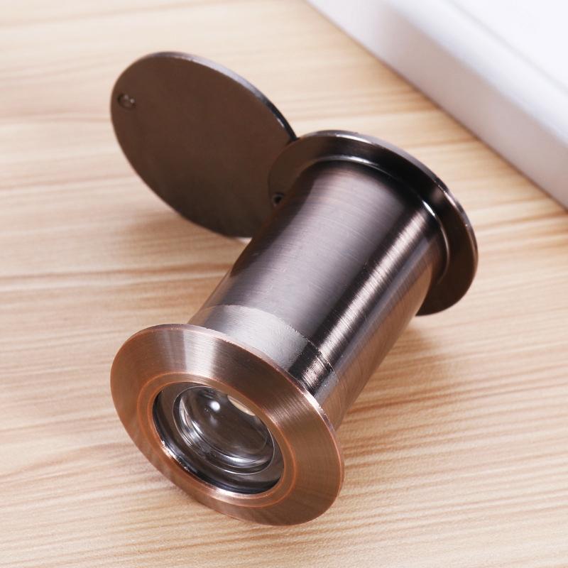 2-Pack Wide-Angle Security Door Viewer - 200 Degree Hd Glass Lens Anti-Tiny Red Bronze-1915197272430350343