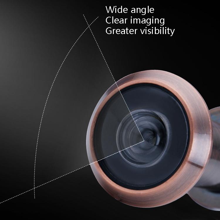 2-Pack Wide-Angle Security Door Viewer - 200 Degree Hd Glass Lens Anti-Tiny Red Bronze-1915197272430350339
