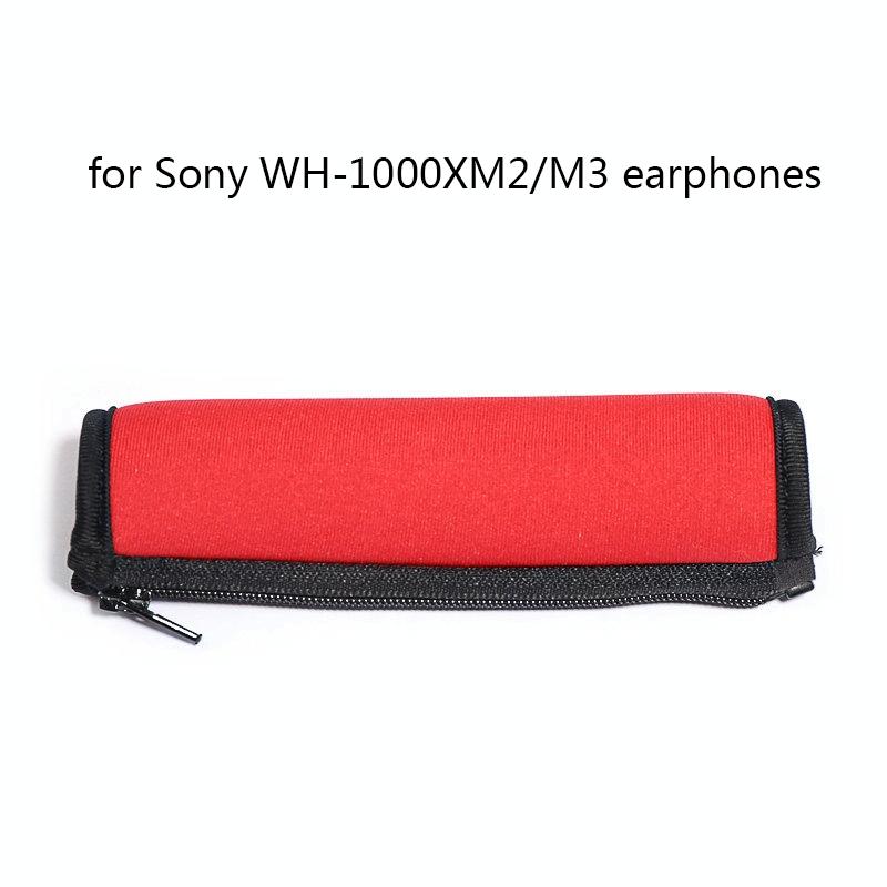 2-Pack Headset Sponge Covers For Sony Wh-1000Xm2 / Xm3 / Xm4 - Black Protein With Card Buckle-1915197425505669123