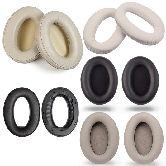 2-Pack Headset Sponge Covers For Sony Wh-1000Xm2 / Xm3 / Xm4 - Champagne Gold Lambskin-1915197860098478081