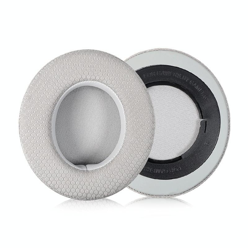 2-Pack Headset Sponge Case For Razer Blackshark V2 / V2X / V2Se - Gray Net With Ellipse Design-1915197460976898055