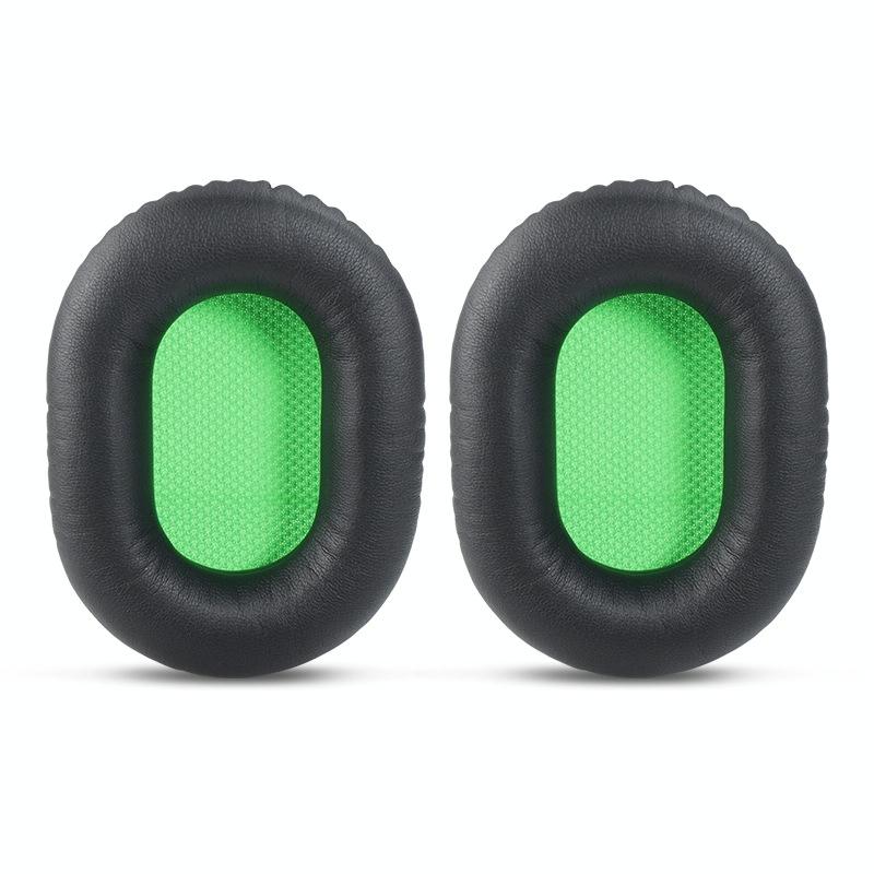 2-Pack Razer V2 Headset Sponge Covers - Black With Green Net-1915198273518440448