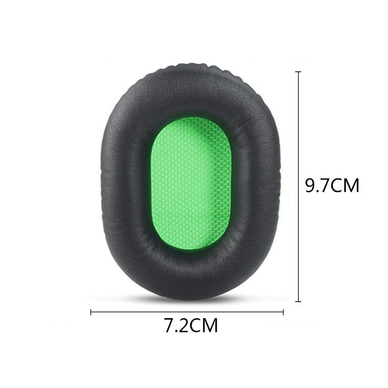 Black Lambskin Headset Sponge Covers - Set Of 2-1915197796101787650
