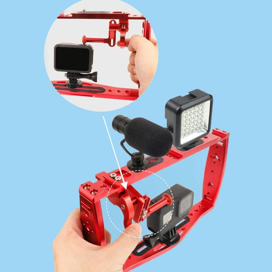 Underwater Dual Handheld Grip For Gopro Hero9 / 8 / 7 - Red-1915197962196226049