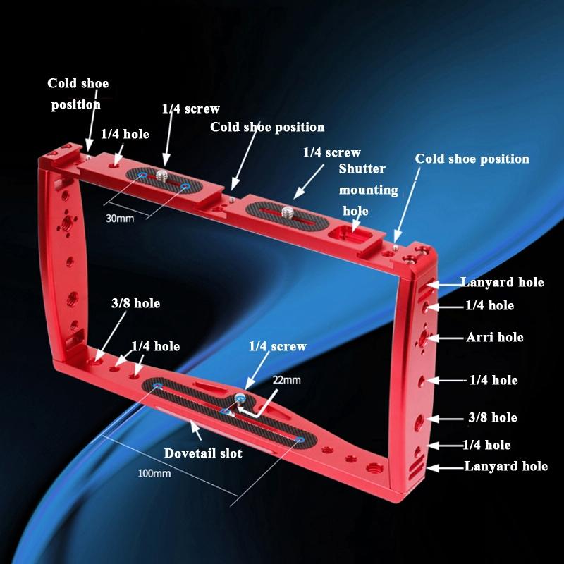 Underwater Dual Handheld Grip For Gopro Hero9 / 8 / 7 - Red-1915197962196226053
