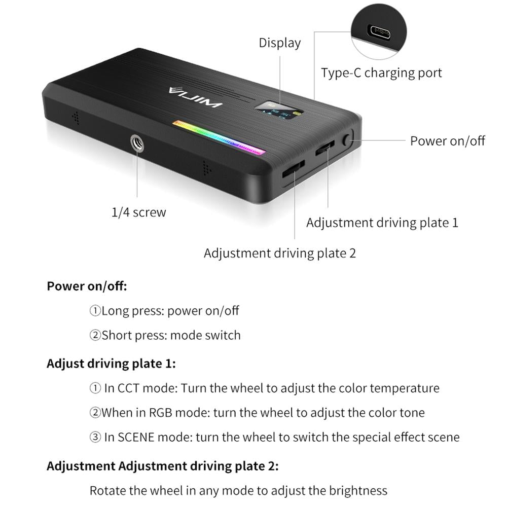 Hand-Held Rgb Fill Light For Portable Photography-1915198392192077827